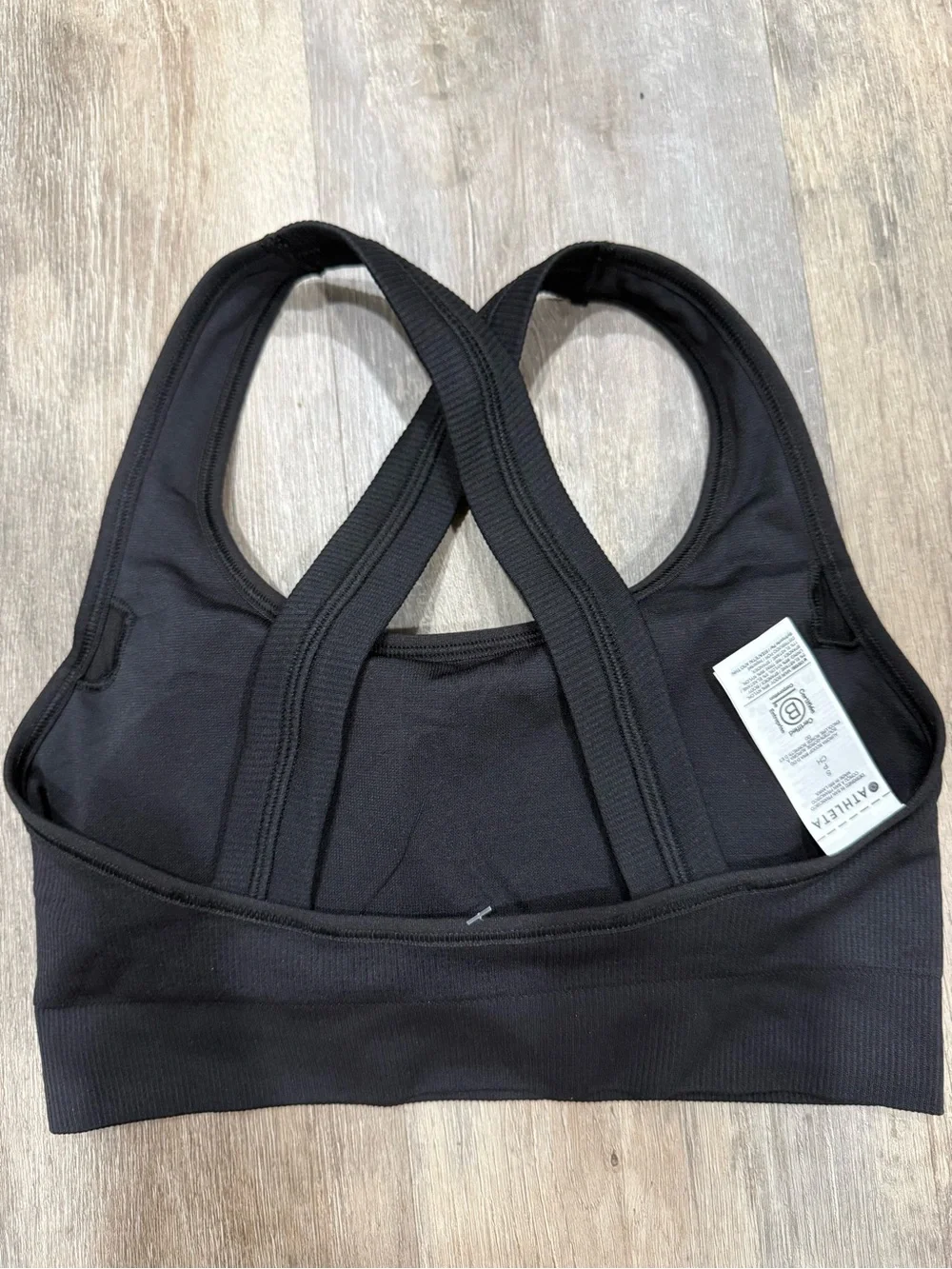 Athleta Black Crisscross Back Sports Bra